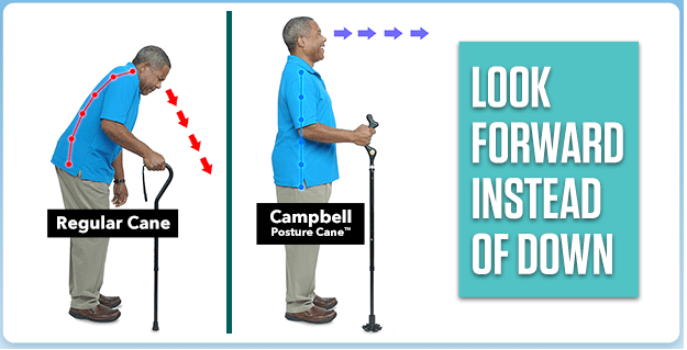 Walking with Campbell Posture Cane